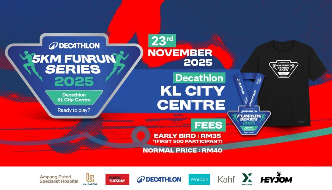 KL City Centre Decathlon Fun Run Series 2025 event banner