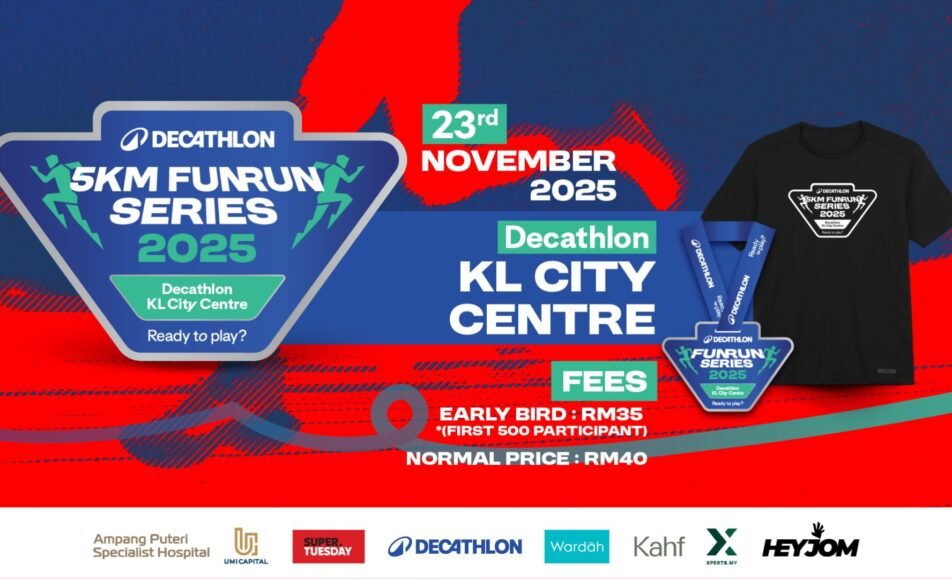 KL City Centre Decathlon Fun Run Series 2025 event banner
