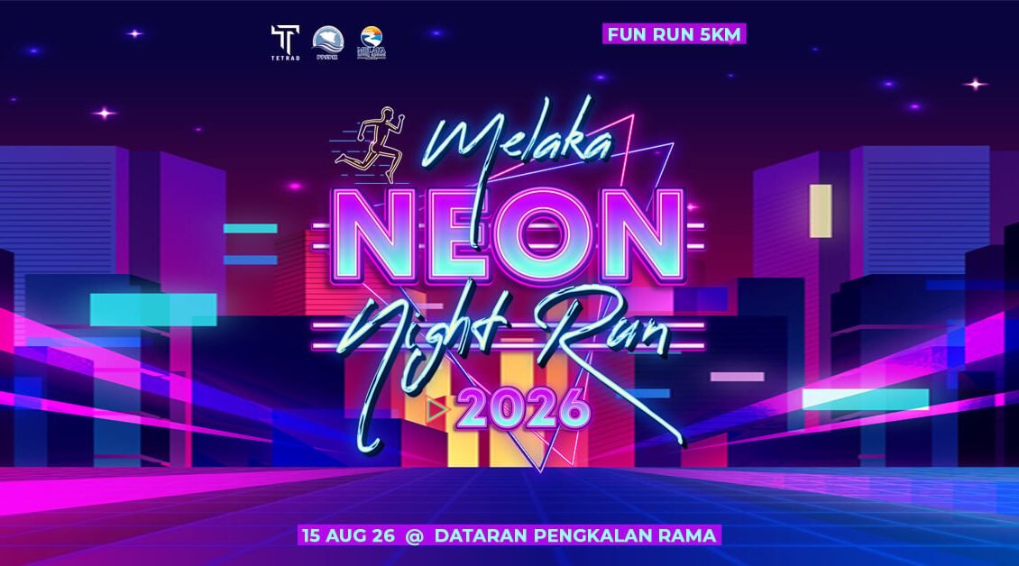 Neon Night Run Melaka 2026 event banner