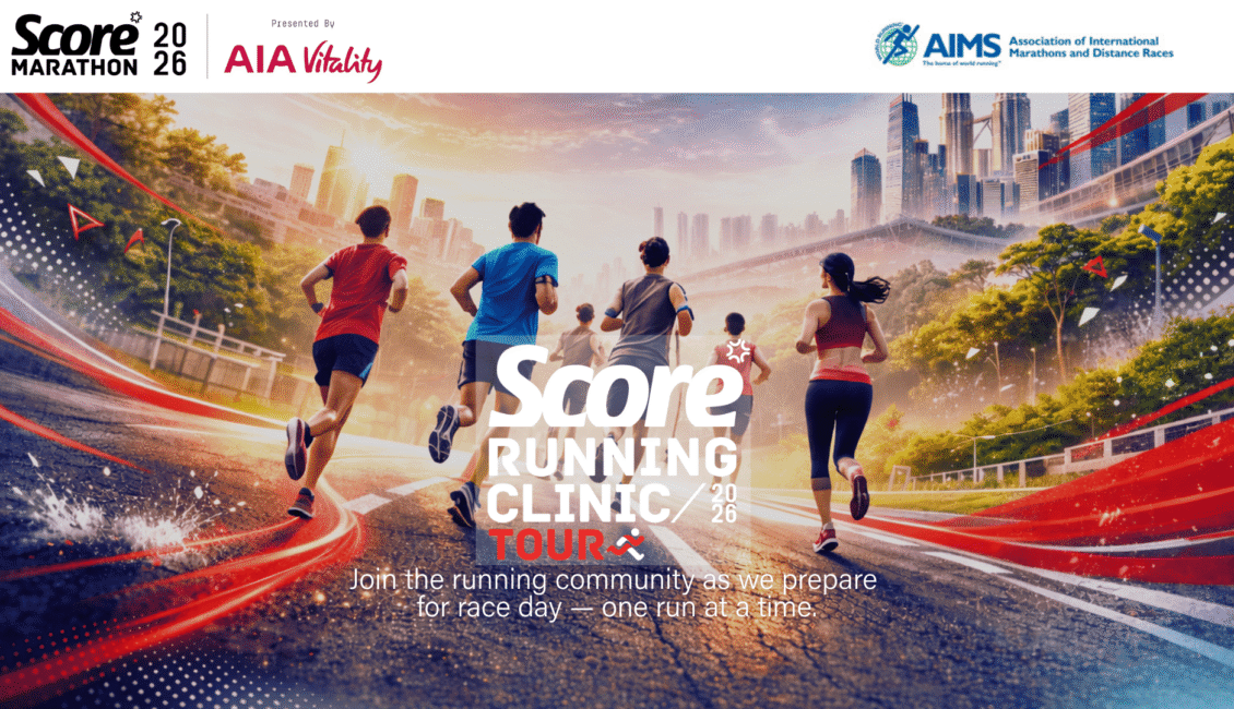 SCORE Running Clinic Tour 2026 event banner