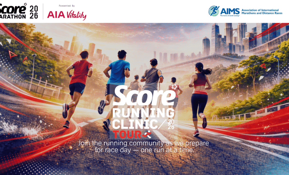 SCORE Running Clinic Tour 2026 event banner