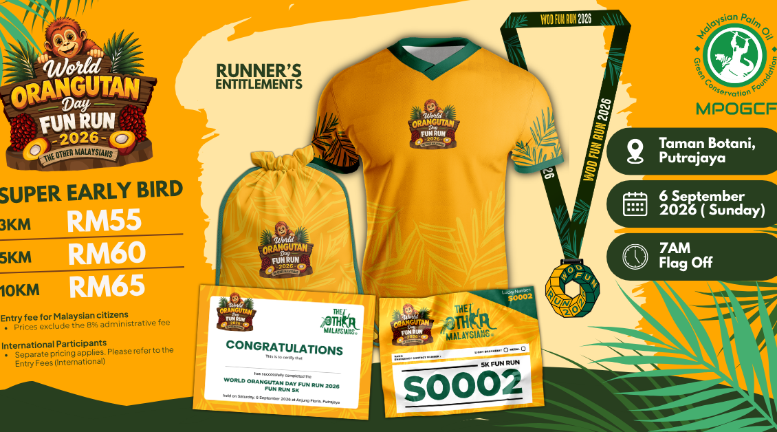 World Orangutan Day Fun Run 2026 event banner