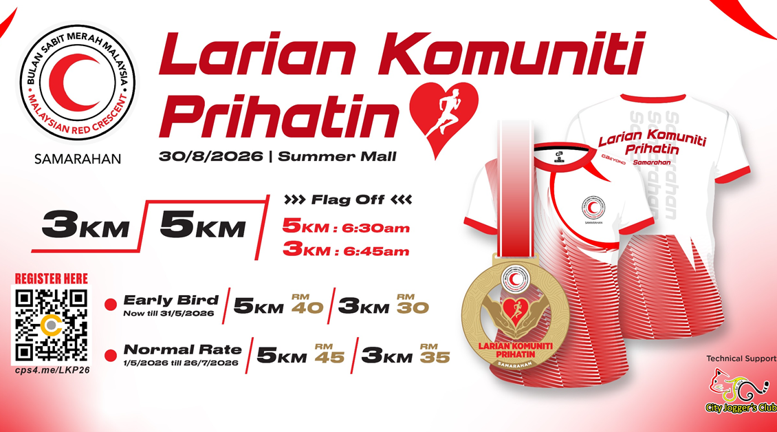 Larian Komuniti Prihatin 2026 event banner