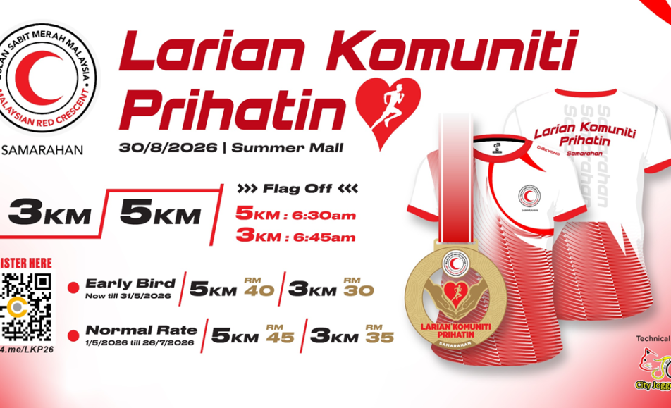 Larian Komuniti Prihatin 2026 event banner