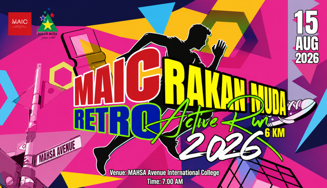 MAIC Rakan Muda Retro Active Run 2026 event banner