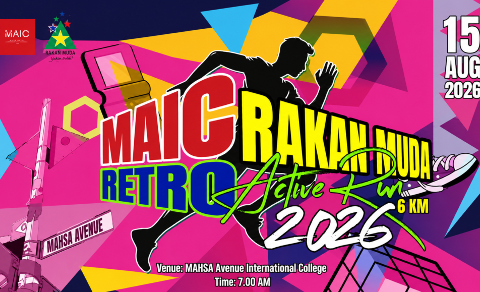 MAIC Rakan Muda Retro Active Run 2026 event banner