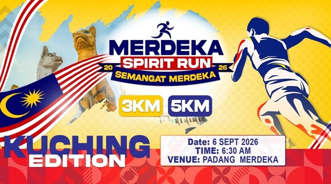 Merdeka Spirit Run 2026 Kuching event banner