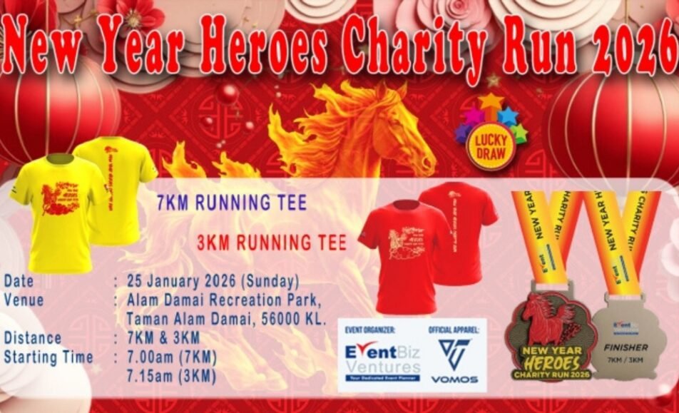 New Year Heroes Charity Run 2026 event banner