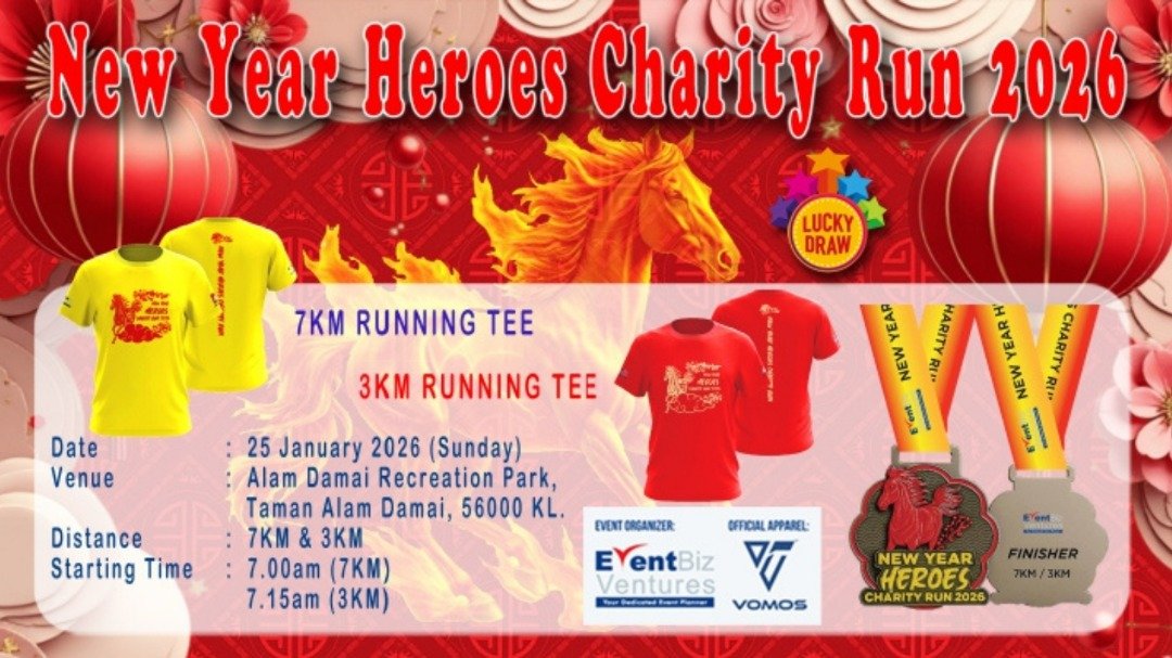 New Year Heroes Charity Run 2026 event banner