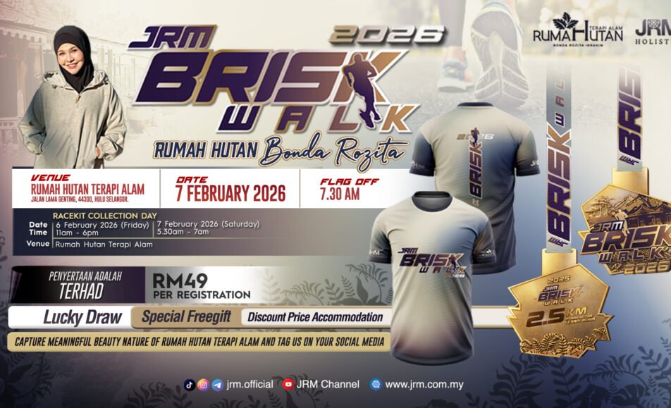 JRM Brisk Walk 2026 event banner