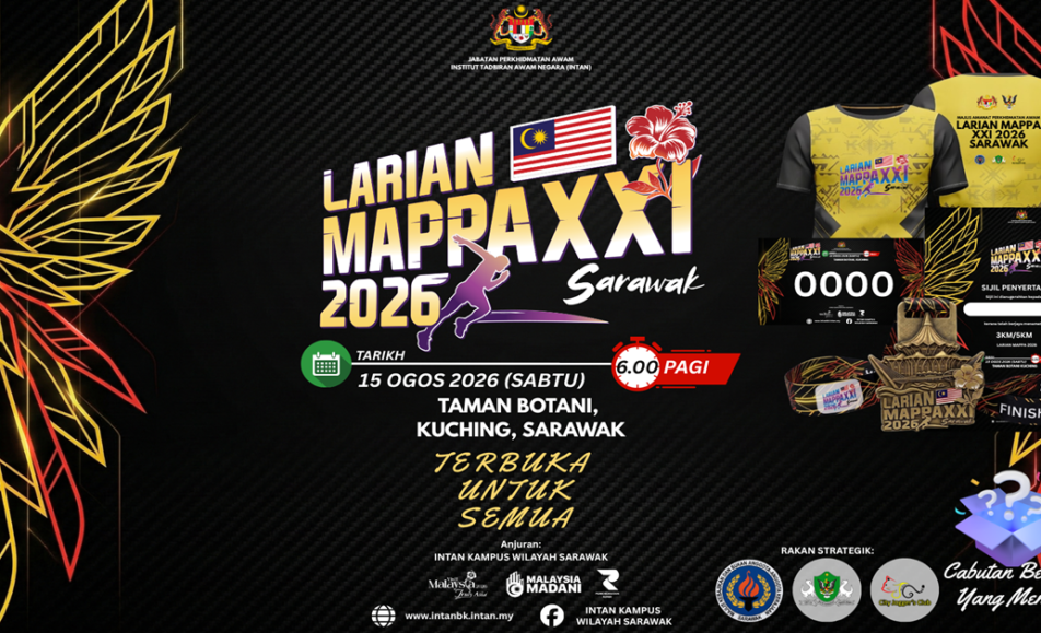 Larian MAPPA XXI 2026 Sarawak New event banner