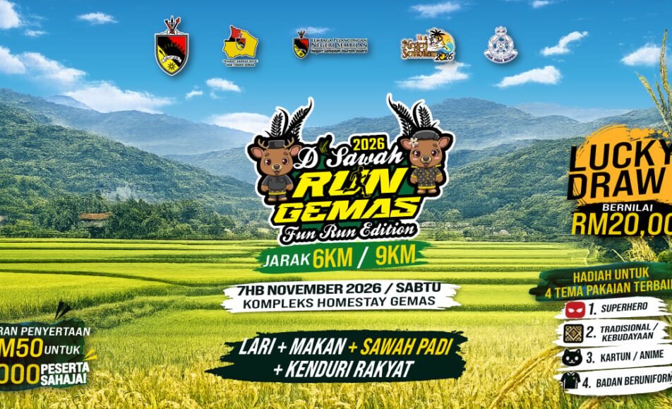 D’Sawah Run Gemas Tahun 2026 event banner