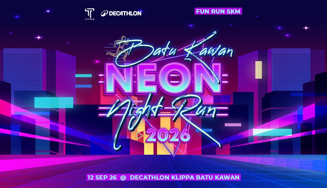 Batu Kawan Neon Night Run 2026 event banner