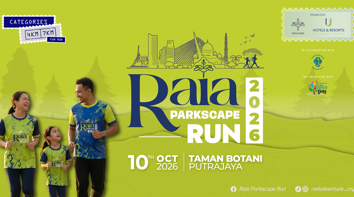 Raia Parkscape Run 2026 event banner