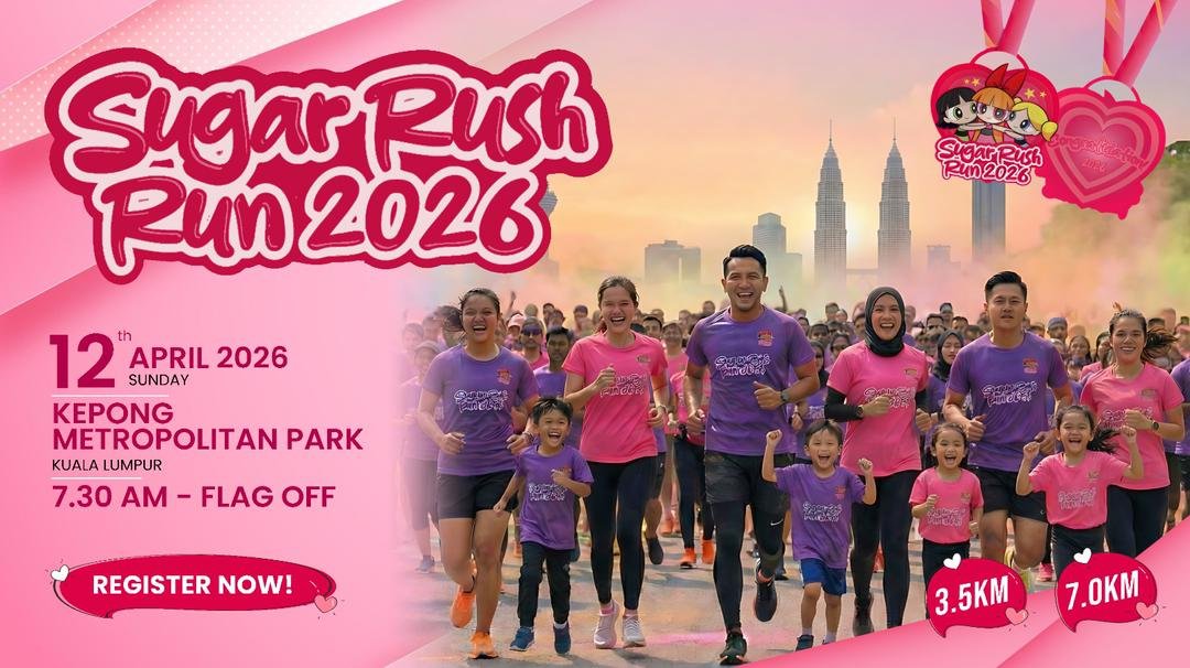 Sugar Rush Run 2026 event banner