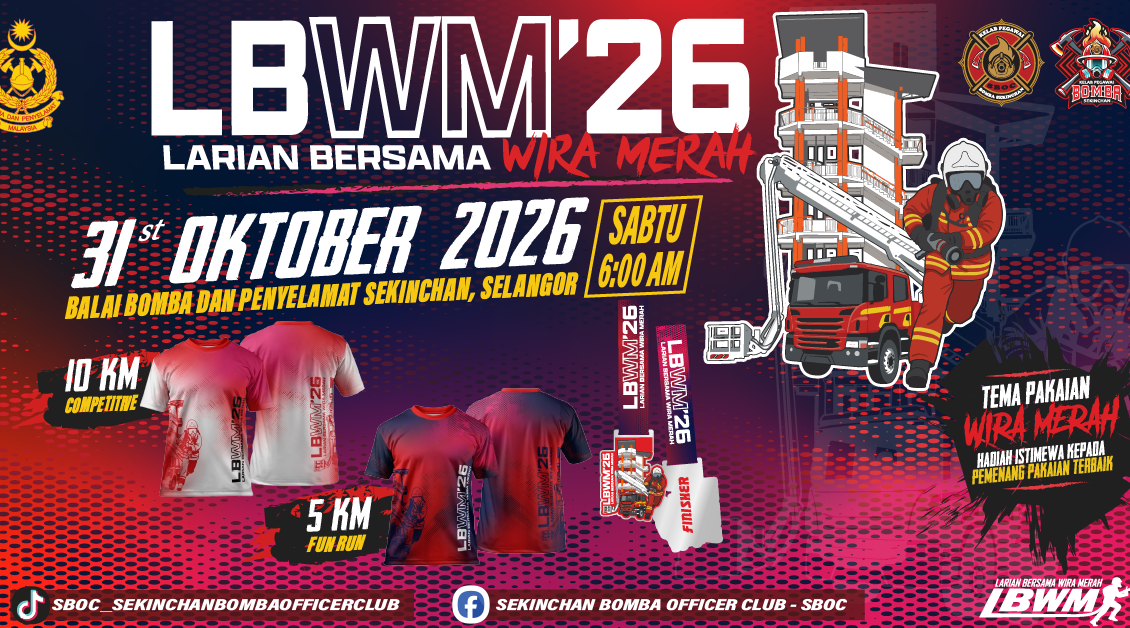 Larian Bersama Wira Merah 2026 event banner