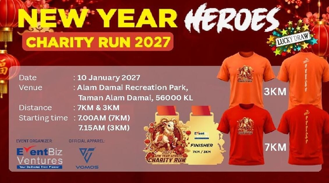 New Year Heroes Charity Run 2027 event banner