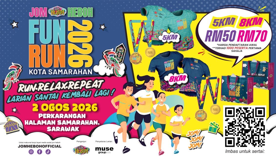Jom Heboh Fun Run 2026 @ Kota Samarahan event banner