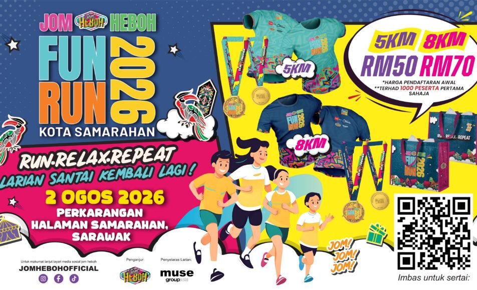 Jom Heboh Fun Run 2026 @ Kota Samarahan event banner