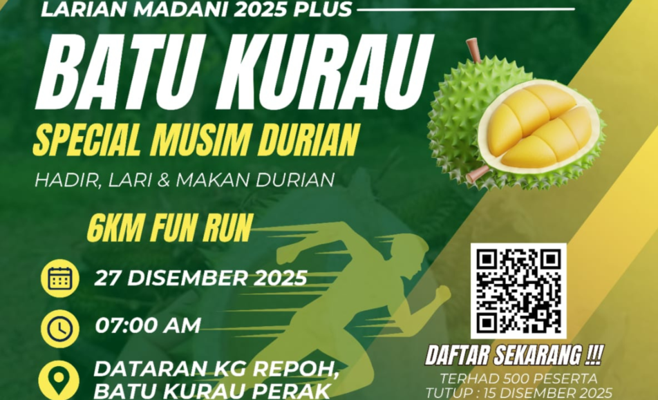 Larian Madani 2025 PLUS BATU KURAU event banner