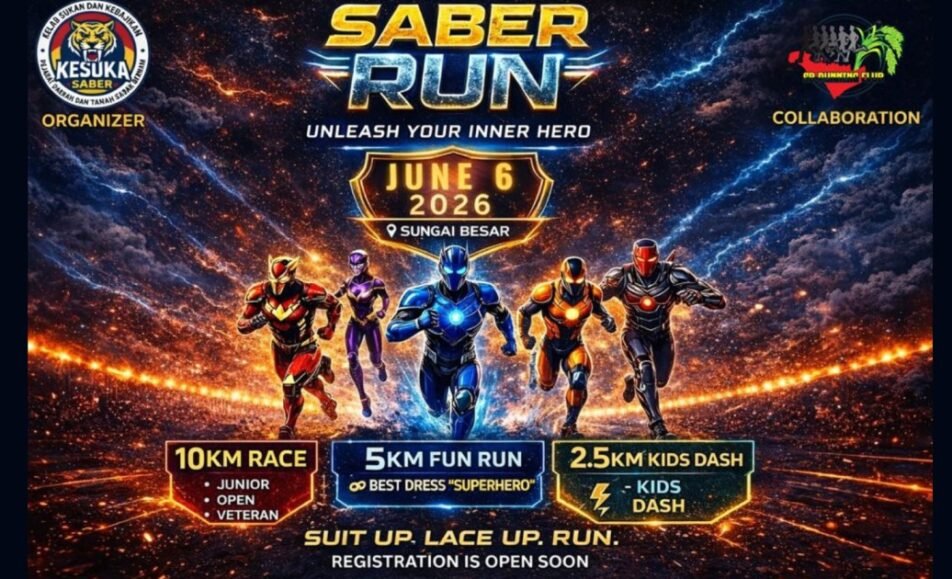 Saber Run 2026 event banner