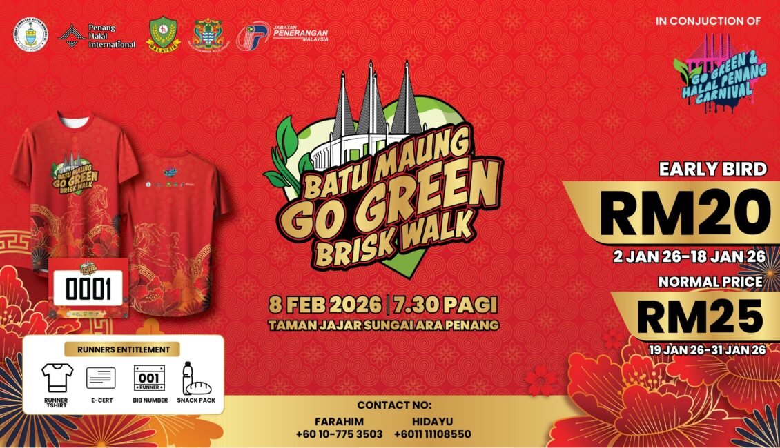 Batu Maung Go Green Briswalk 2026 event banner