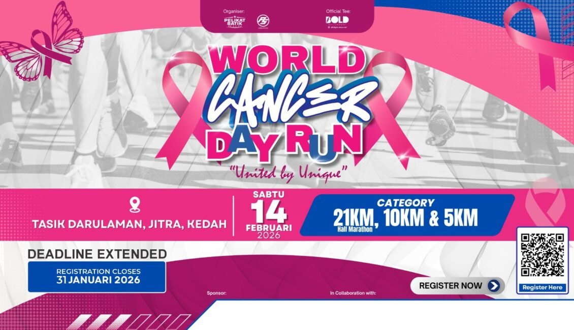 World Cancer Day Run event banner