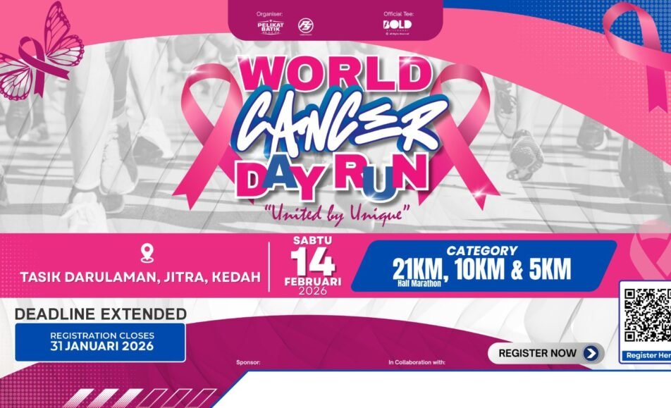 World Cancer Day Run event banner