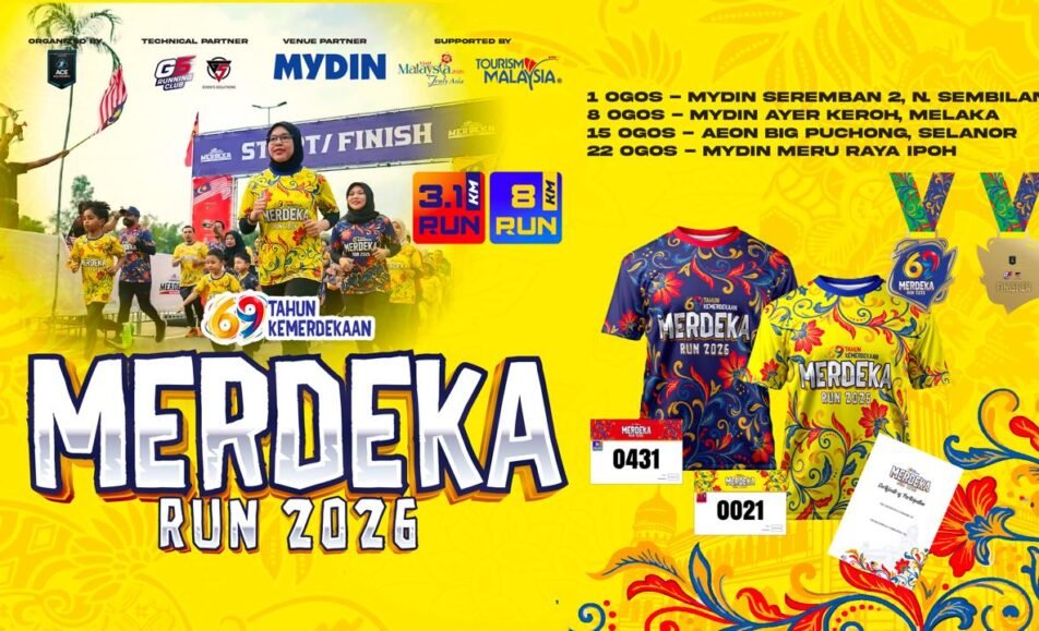 Merdeka Run 2026 69 Years of Glory event banner