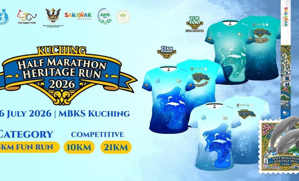 Kuching Half Marathon Heritage Run 2026 event banner