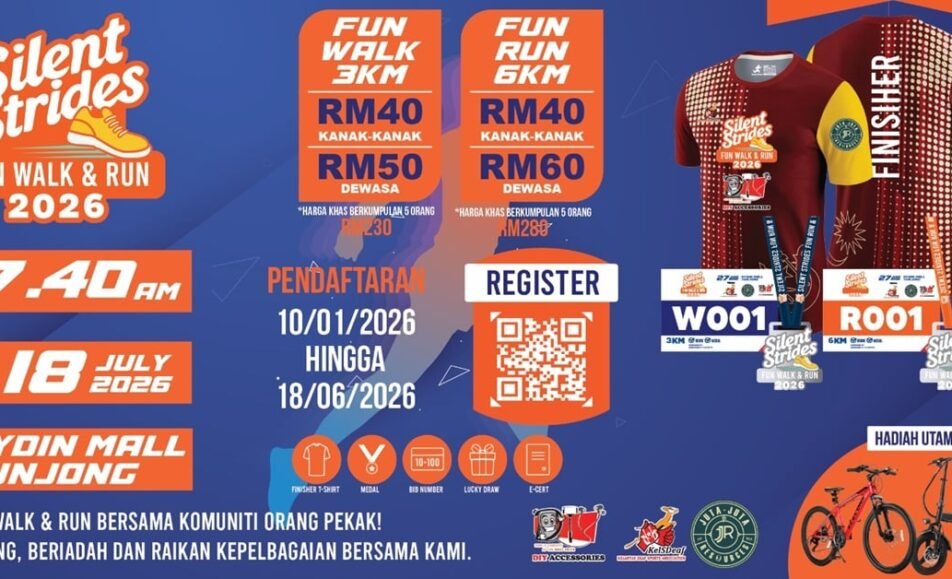 SILENT STRIDES FUN WALK & RUN 2026 event banner