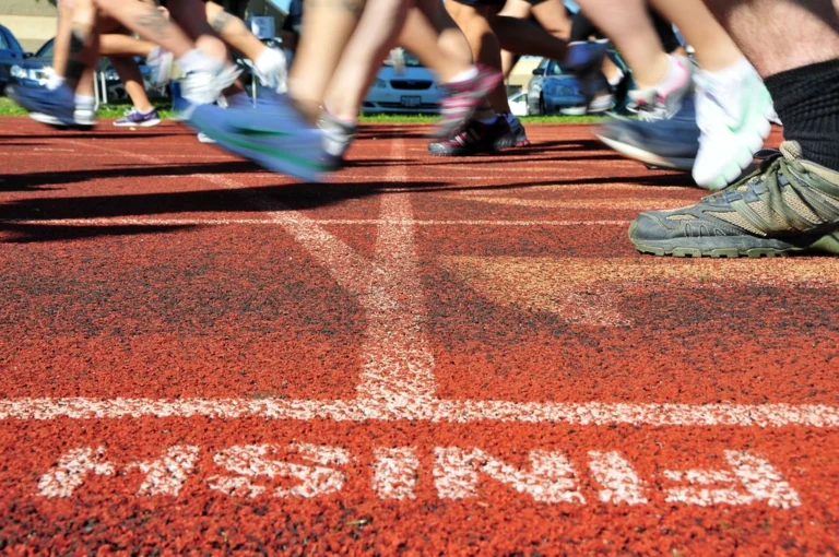 Marathon finish line
