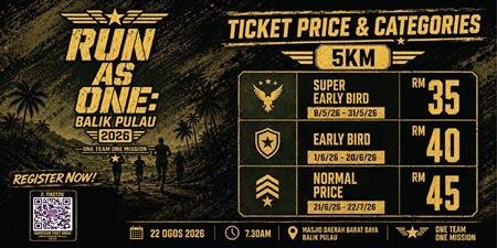RUN AS ONE : Balik Pulau 2026