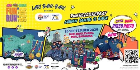 Jom Heboh Fun Run 2026 @ Miri 2026 event banner