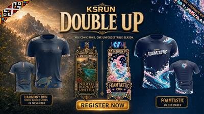 KSRUN DOUBLE UP event banner