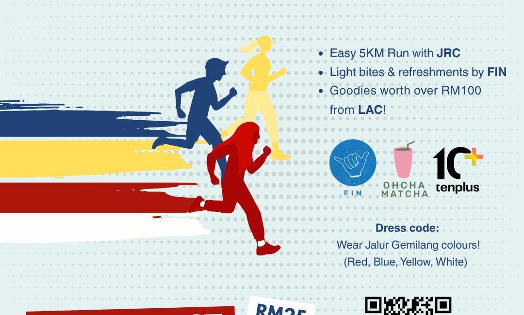LAC x JRC Merdeka Run event banner