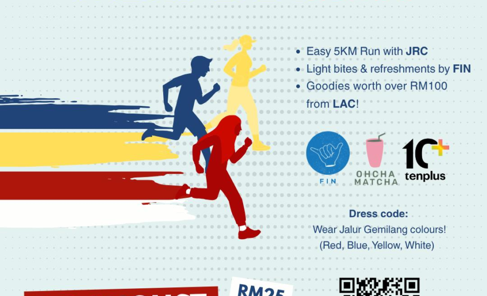 LAC x JRC Merdeka Run event banner