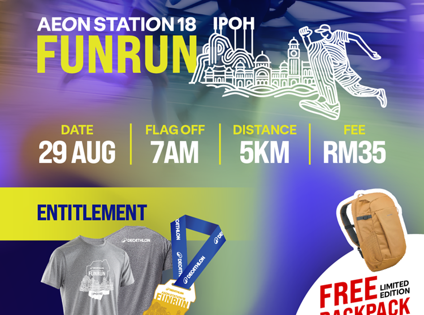 Decathlon Ipoh Section 18 Grand Opening Fun Run 2026 event banner