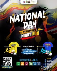 Merdeka Neighbourhood Fun Run event poster