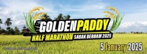 Golden Paddy Half Marathon 2025 event poster