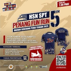 HSN SPT Penang Fun Run 2025 Daerah Seberang Perai Tengah event poster