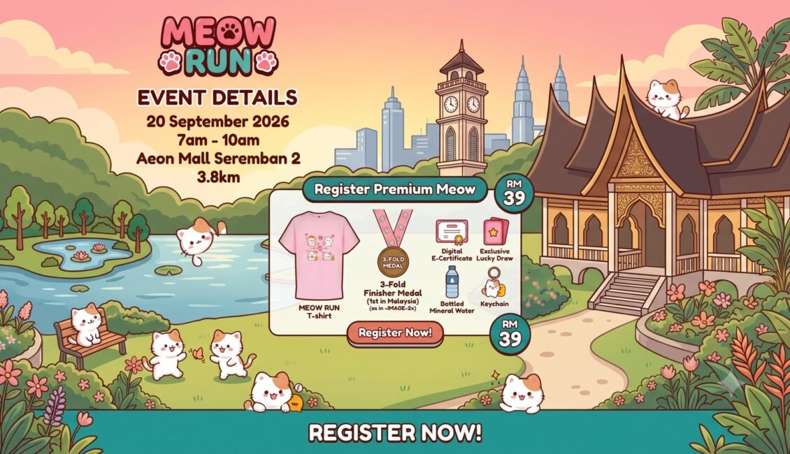 AEON SEREMBAN MEOW RUN event banner