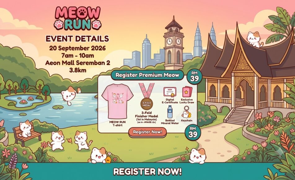 AEON SEREMBAN MEOW RUN event banner