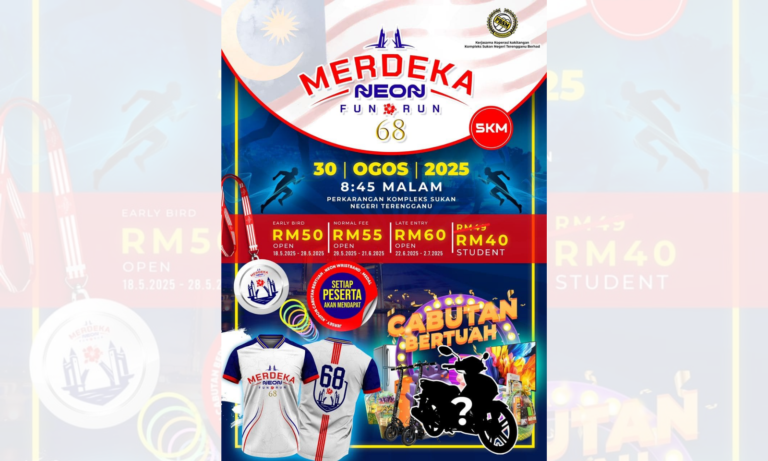Merdeka Neon Fun Run 68 event poster