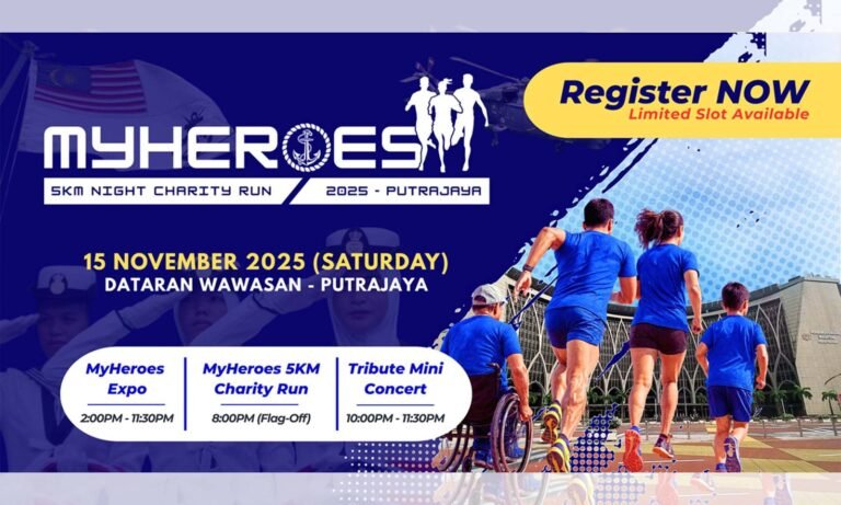 MyHeroes 5KM Night Charity Run event poster