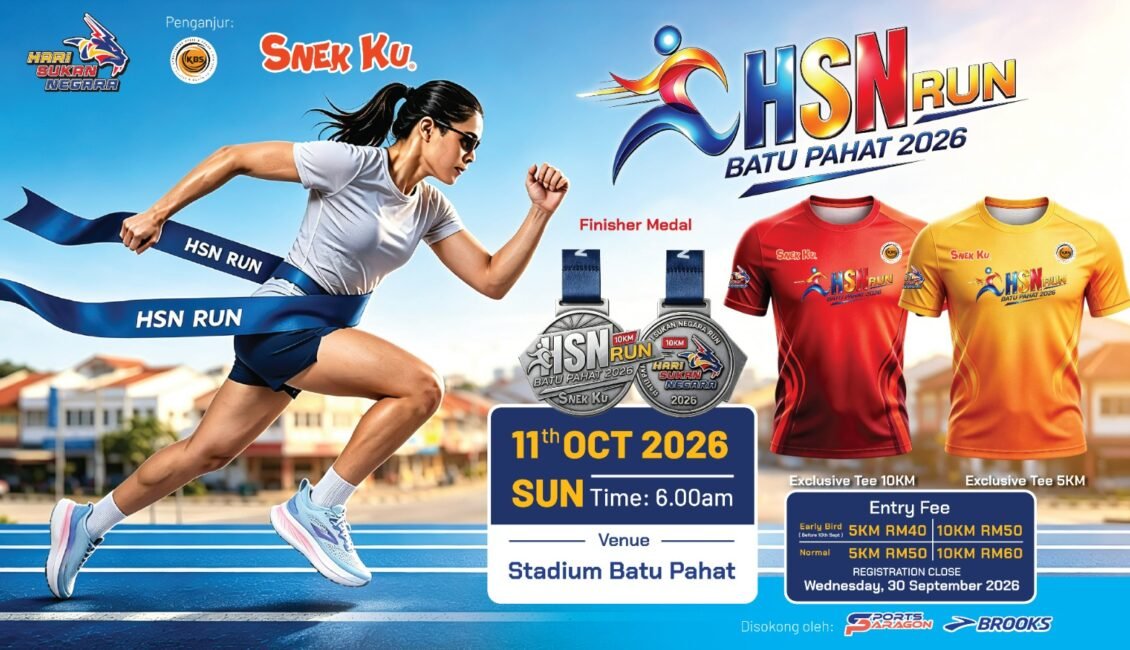 HSN RUN BATU PAHAT 2026 event banner