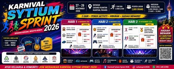 Fun Run Karnival Sytium Sprint 2026