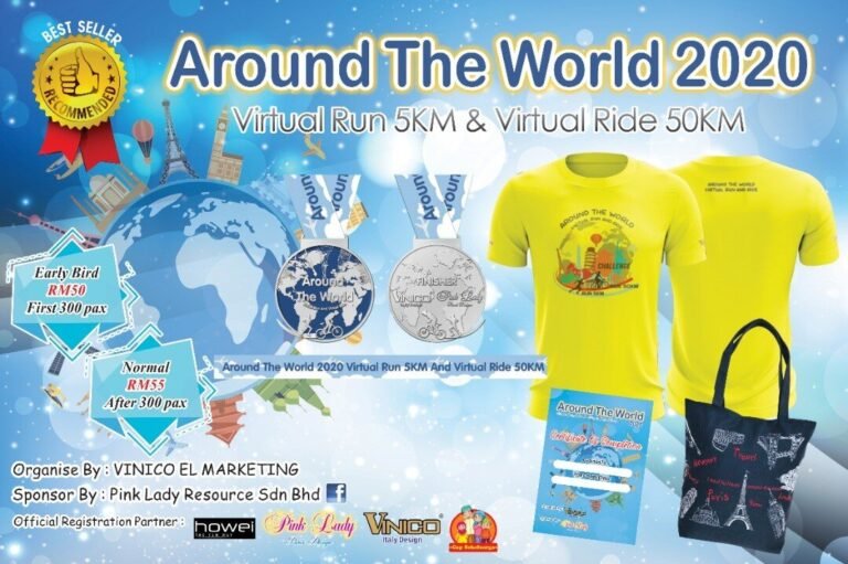 Around The World 2020 Virtual Run And Virtual Ride
