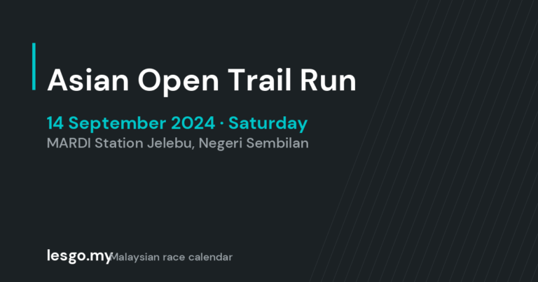 Asian Open Trail Run - lesgo.my event card (no organiser poster available)