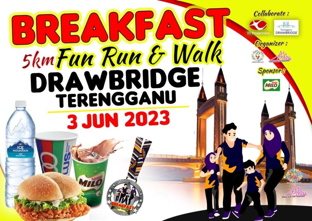 Breakfast Fun Run and Walk 2023 Drawbridge Terengganu